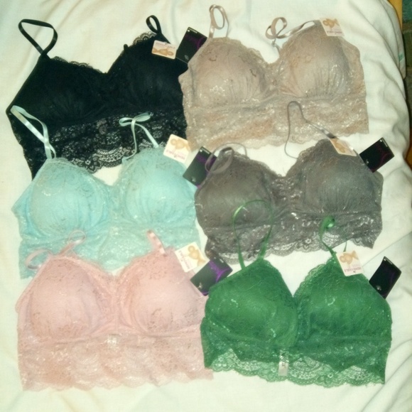 Sofra Other - Sofra Multicolored Lace Bralette Bundle
